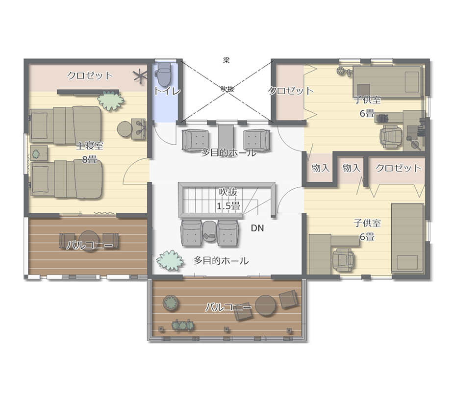 二世帯住宅の間取り